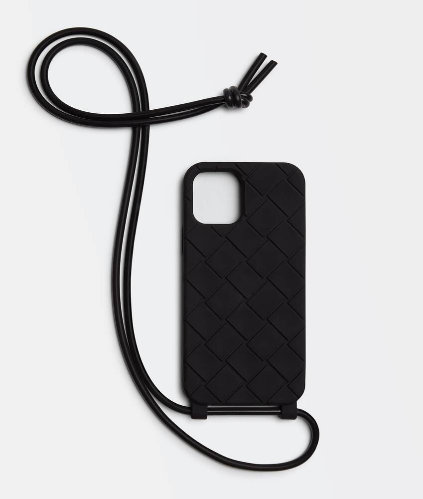 Bottega Veneta® Iphone 13 Pro Case On Strap in Black. Shop online now.