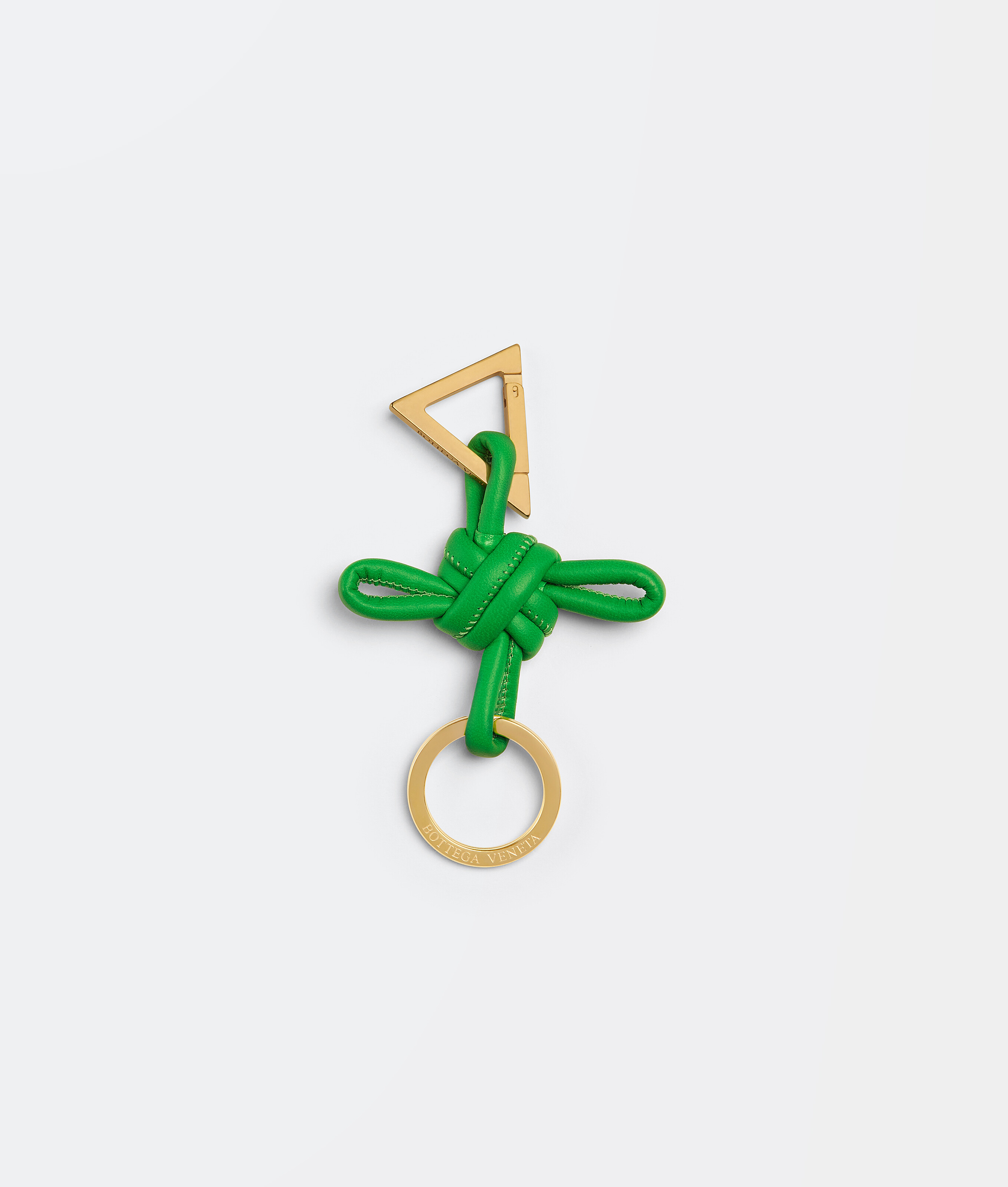 Bottega Veneta Bottega Veneta Triangle Key Ring In Vert