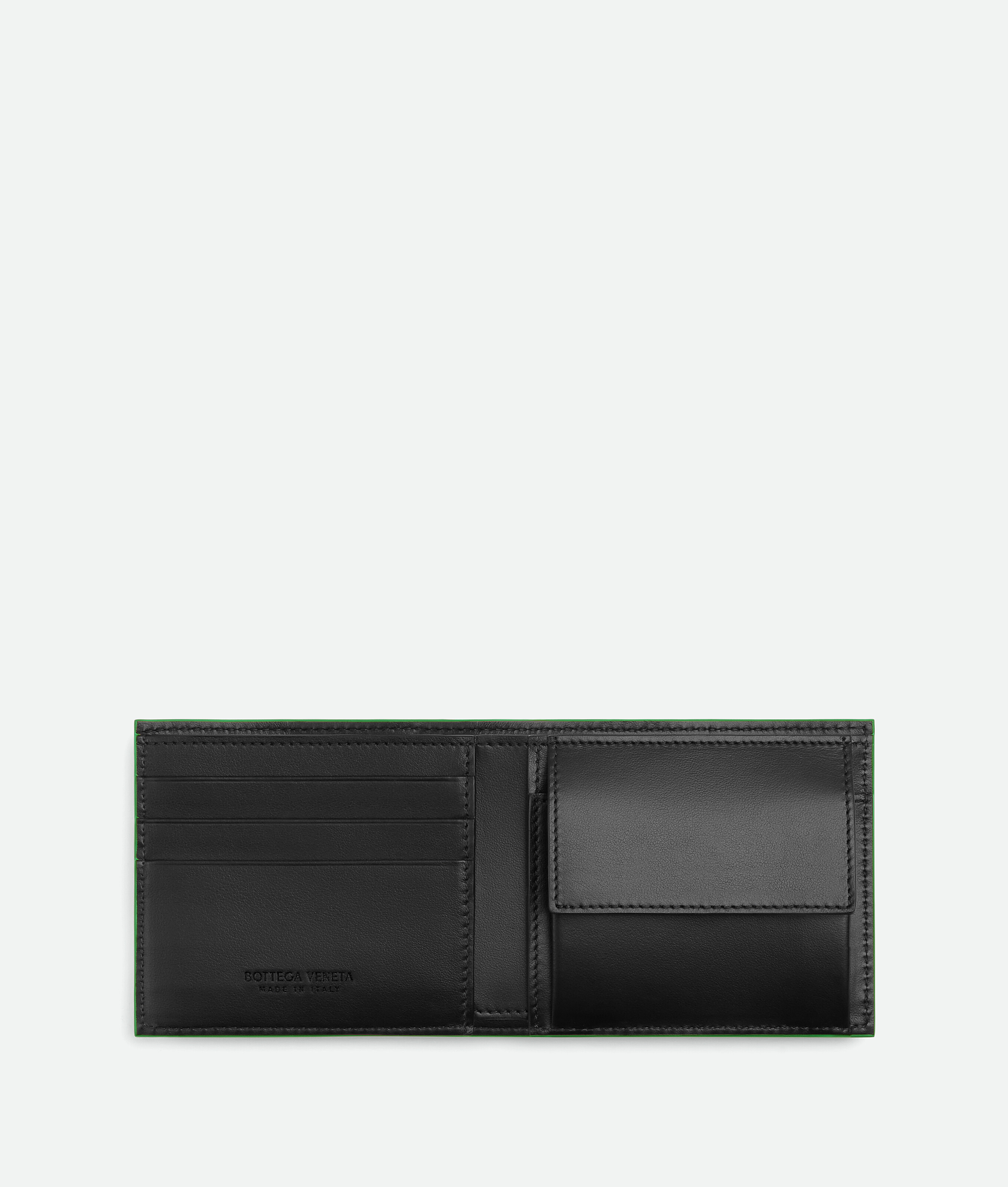 Shop Bottega Veneta Cassette Bi-fold Wallet With Coin Purse In Black