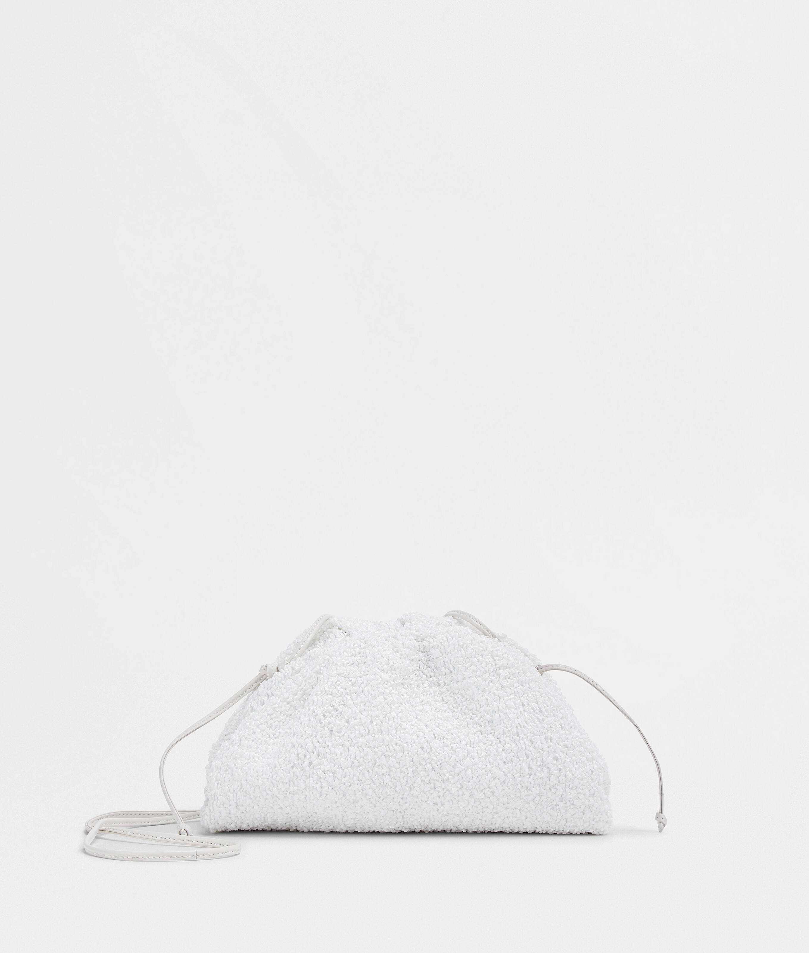 Women S Mini Pouch In White Chalk Bottega Veneta Us