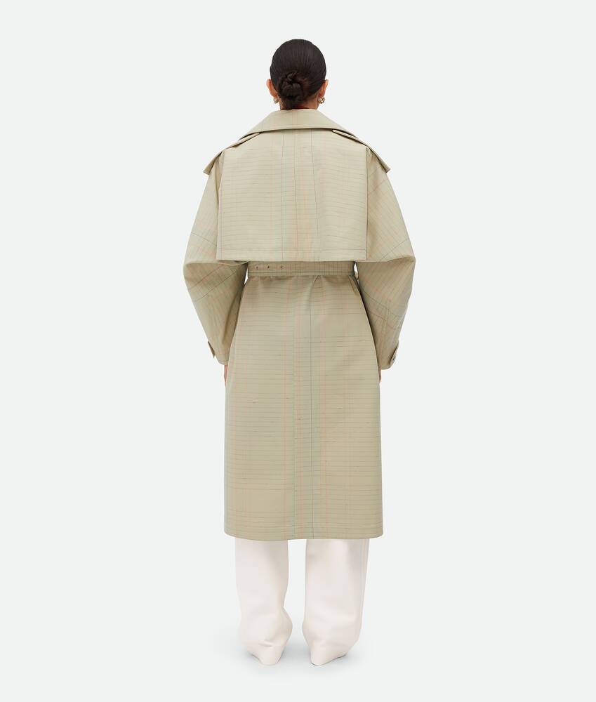 Display a large version of the product image 3 - Notebook Wool Cotton Trench Coat