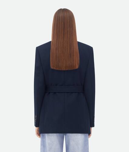 Double Wool Cashmere Belted Jacket