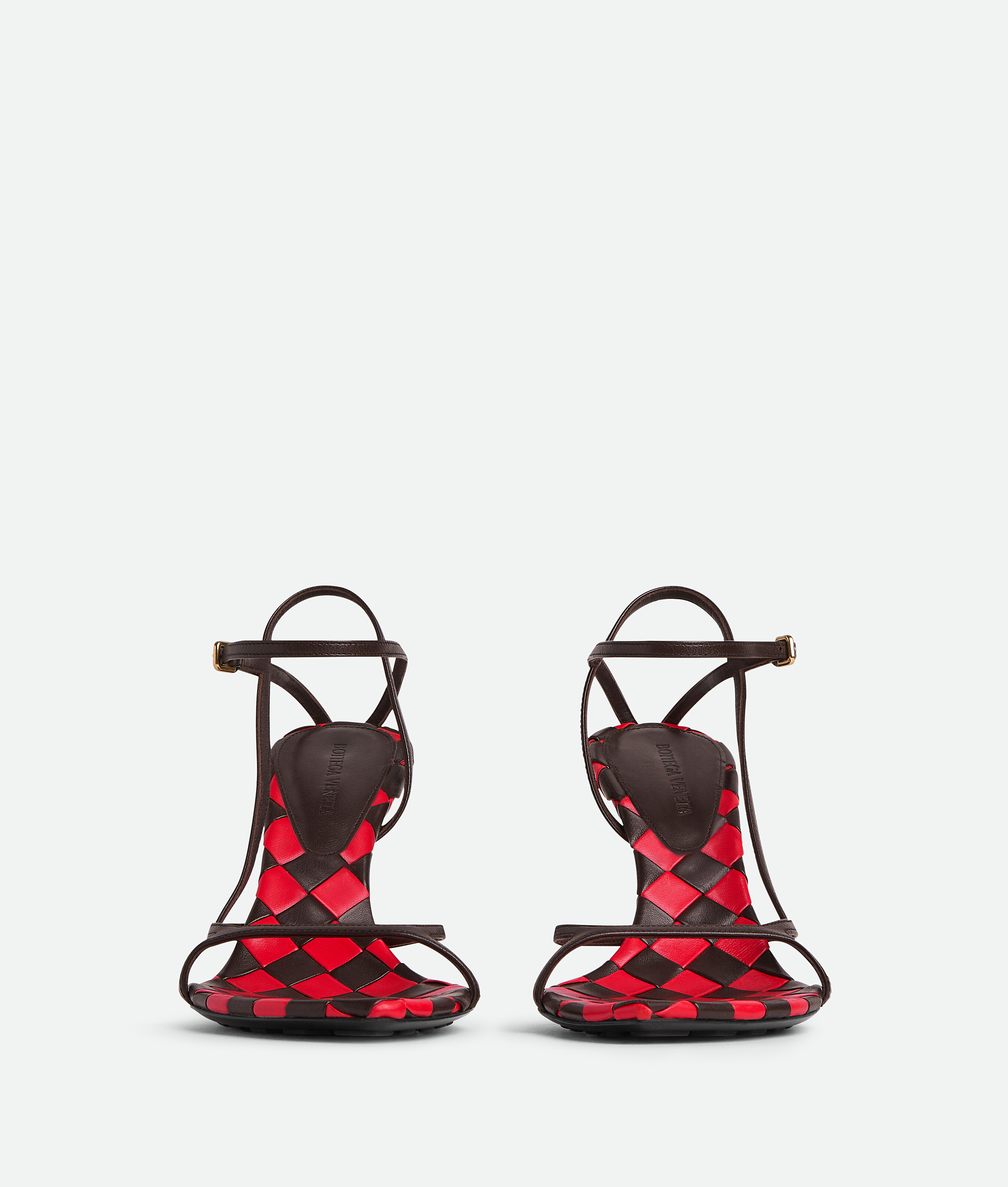 Shop Bottega Veneta Leaf Sandalen In Multicolor