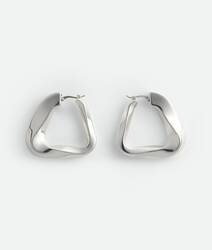 Large Twist Triangle Hoop Earrings