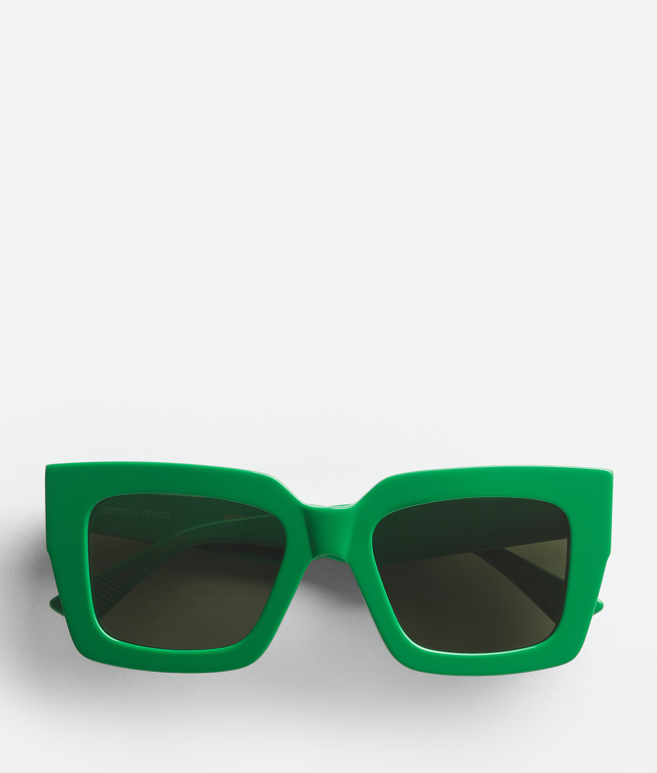 Bottega Veneta Classic Square Sunglasses In Green