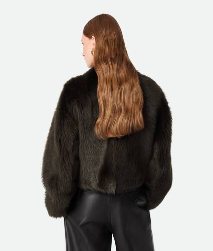 Cropped Blouson aus Toscana-Shearling