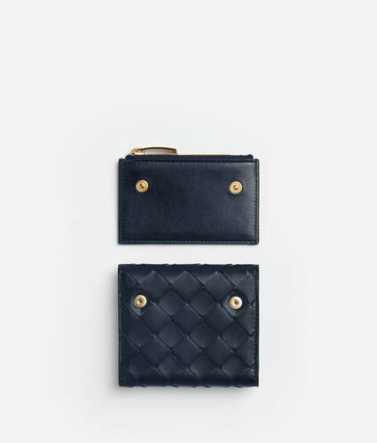 Tri-Fold Zip Wallet With Detachable Card Case
