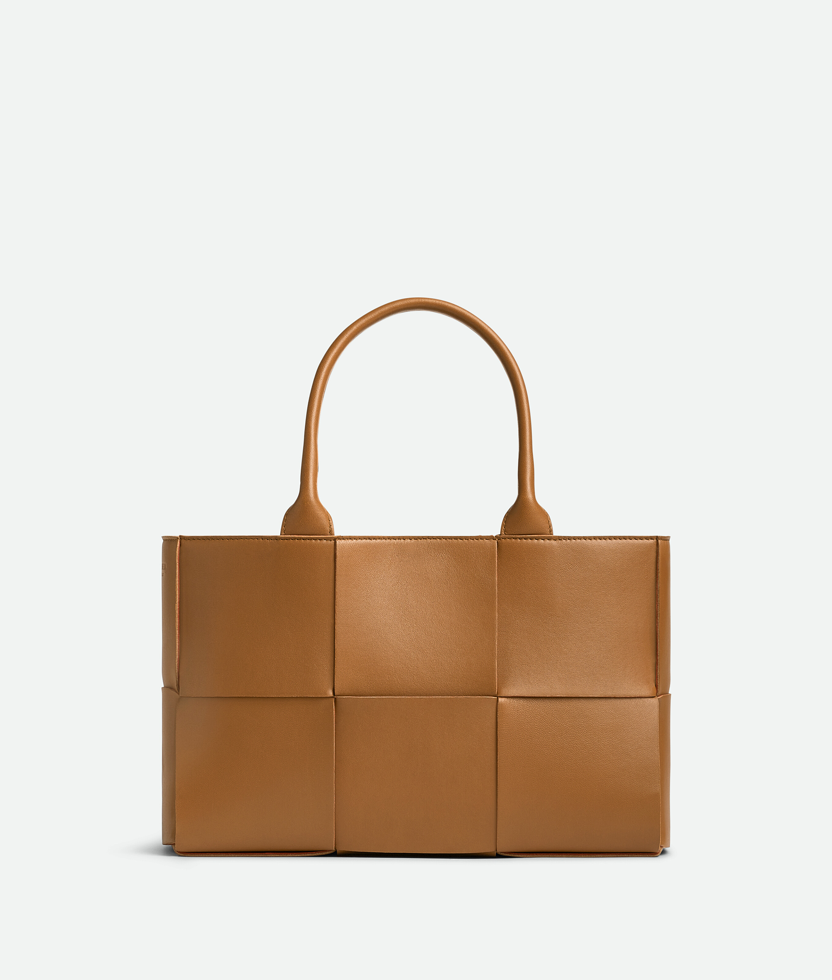 Bottega Veneta Mini Leather Arco Tote Bag In Brown