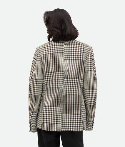 Structured Check Cotton Jacket