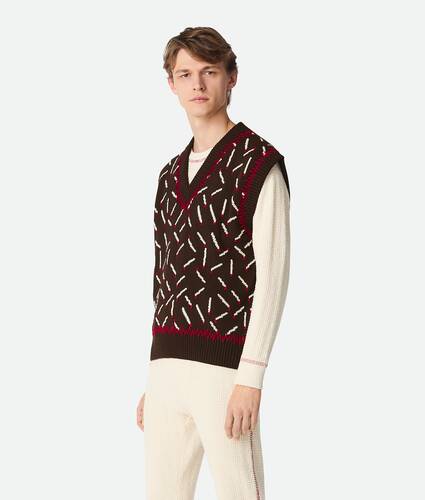 Cotton Jacquard Matches Gilet