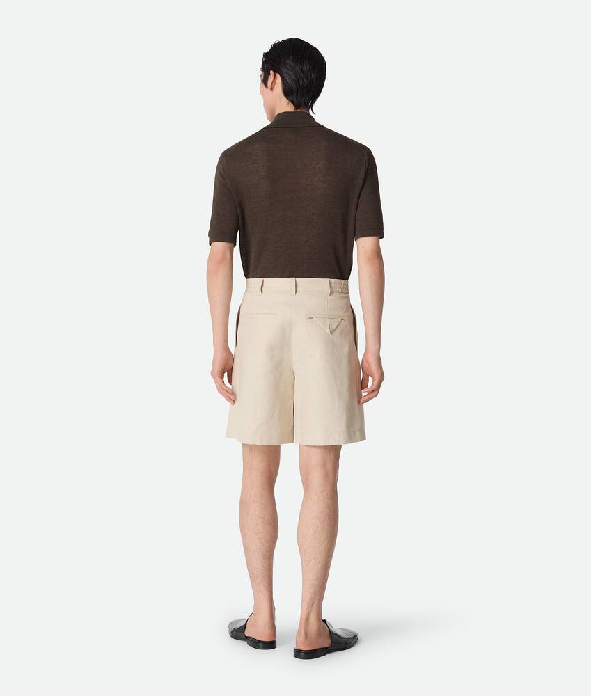 Display a large version of the product image 4 - Cotton And Linen Twill Shorts