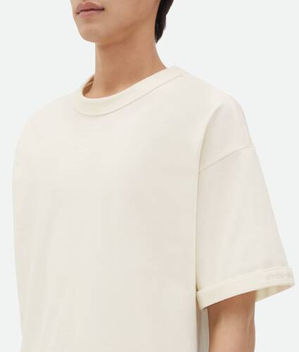 Cotton Jersey T-Shirt With Label