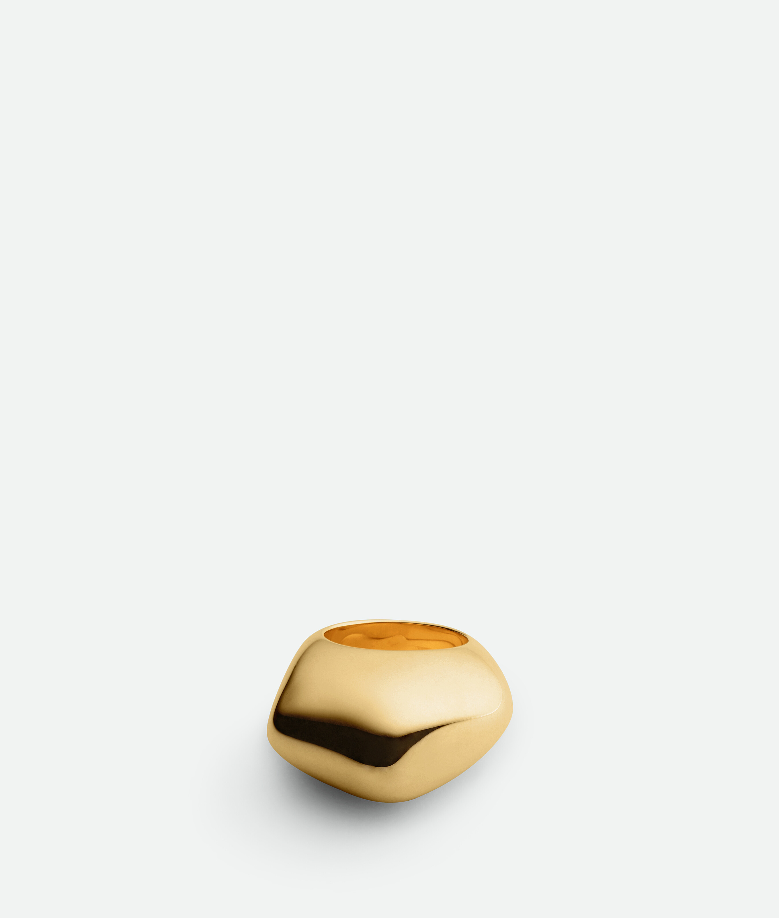 Bottega Veneta Fin Ring In Yellow Gold
