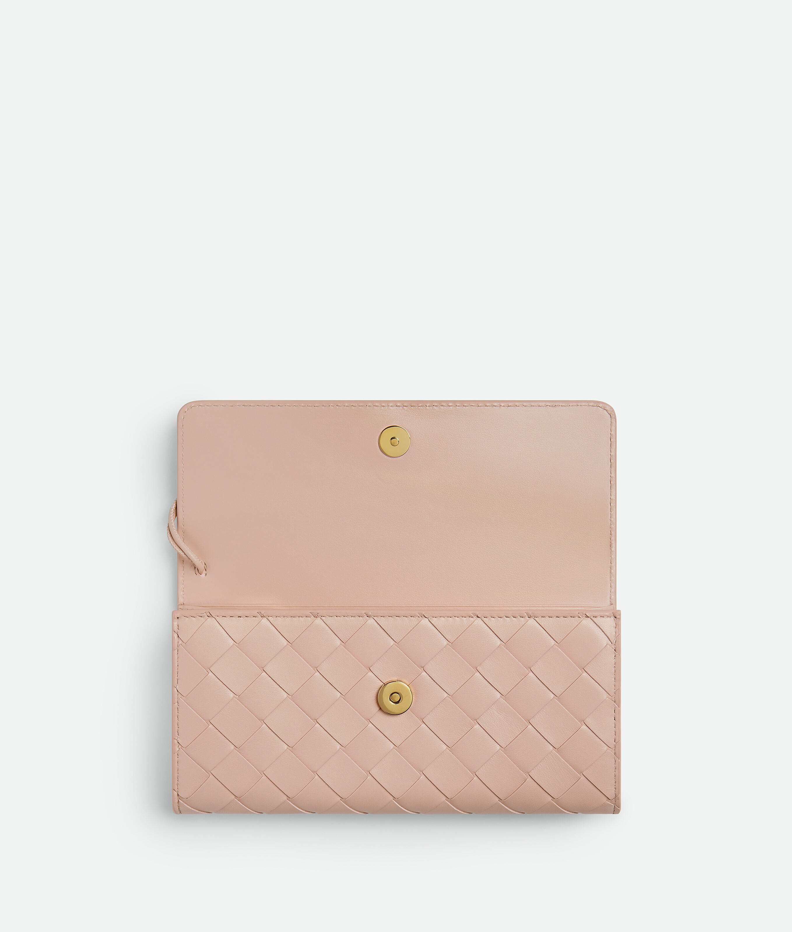 Shop Bottega Veneta Andiamo Large Flap Wallet In Pink