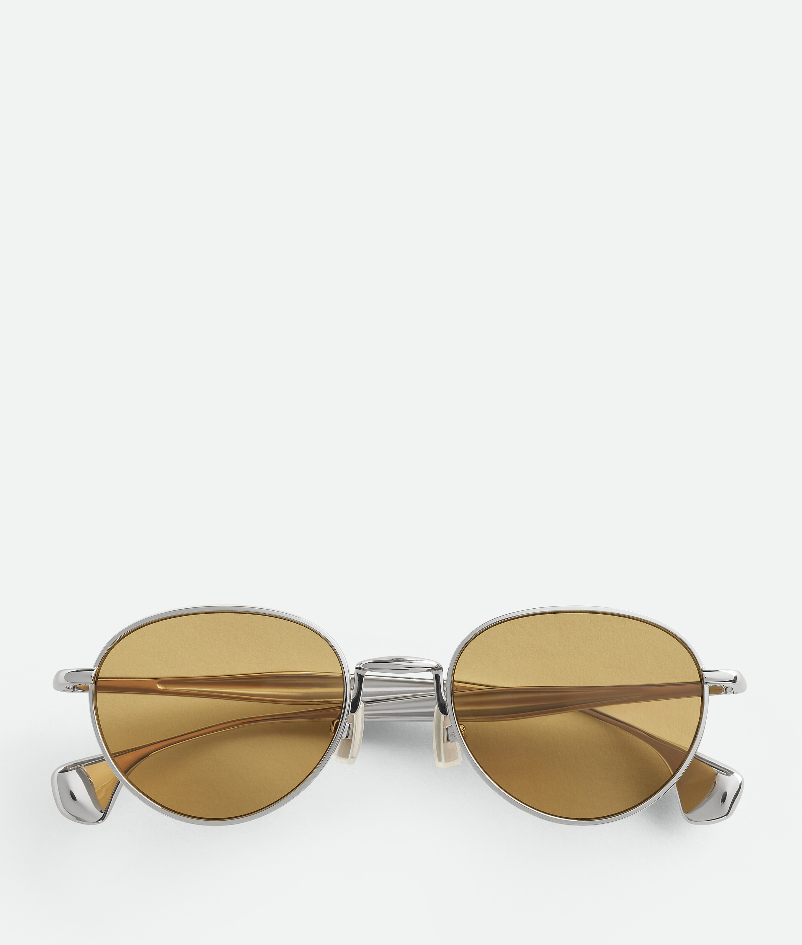 Bottega Veneta Fin Panthos Sunglasses - Silver - Unisex -