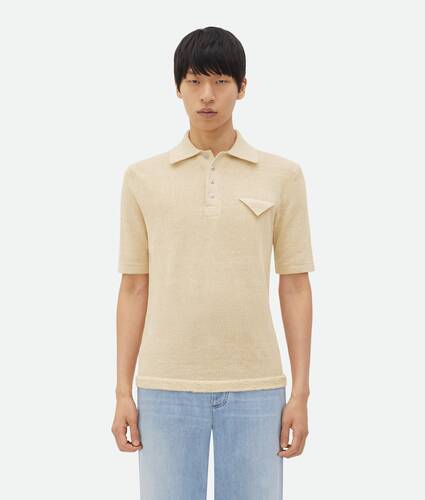 Display a large version of the product image 1 - Slim Fit Light Linen Polo