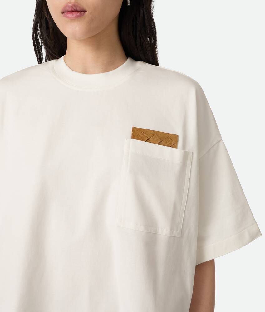 Display a large version of the product image 4 - Cotton Jersey Cropped T-Shirt