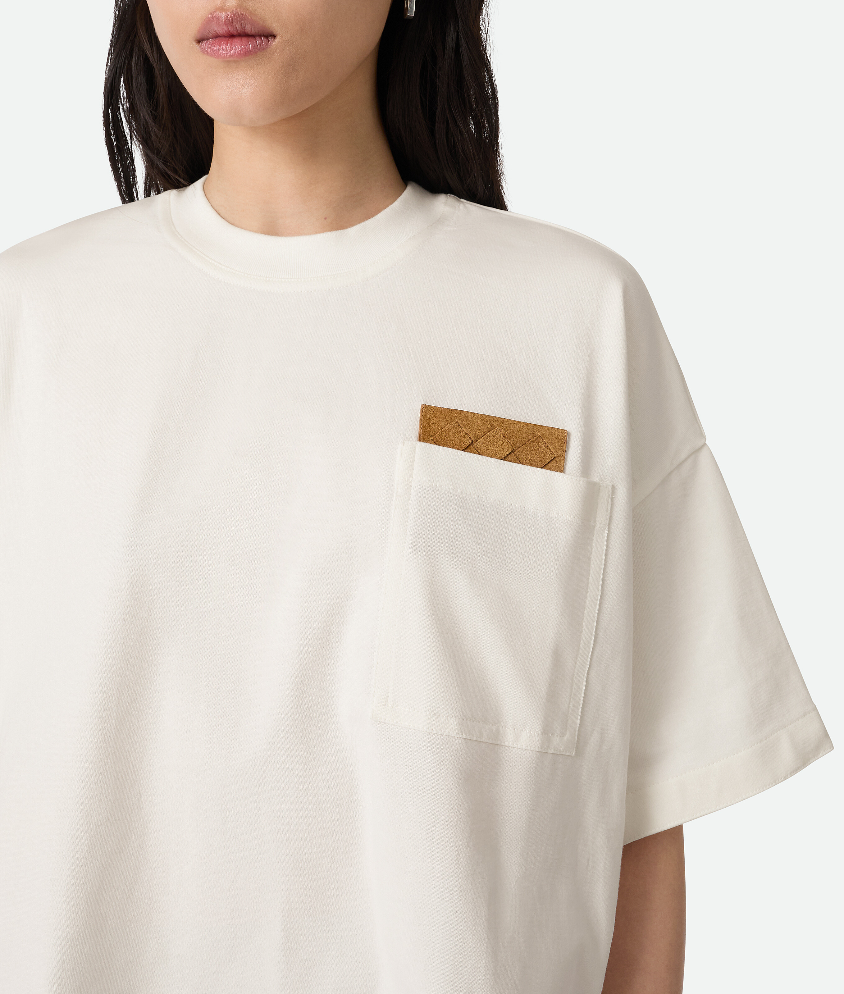 Bottega Veneta Cropped T-shirt Aus Baumwolljersey