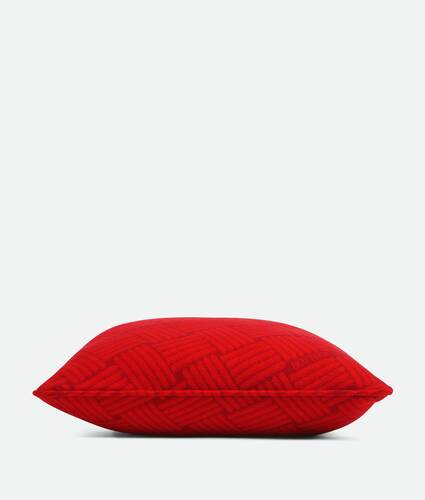 Cashmere Cushion With Intreccio Motif