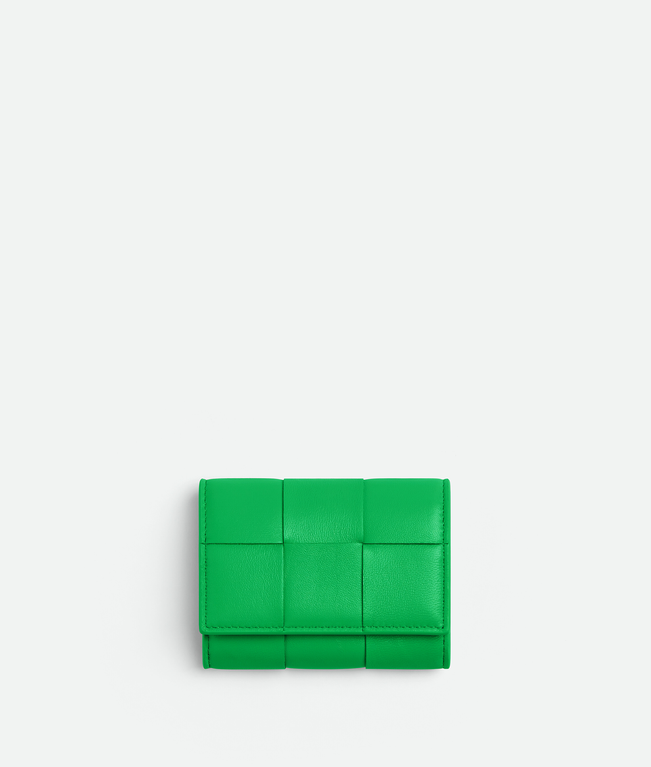 Bottega Veneta Bi-fold Card Case - Parakeet - Woman