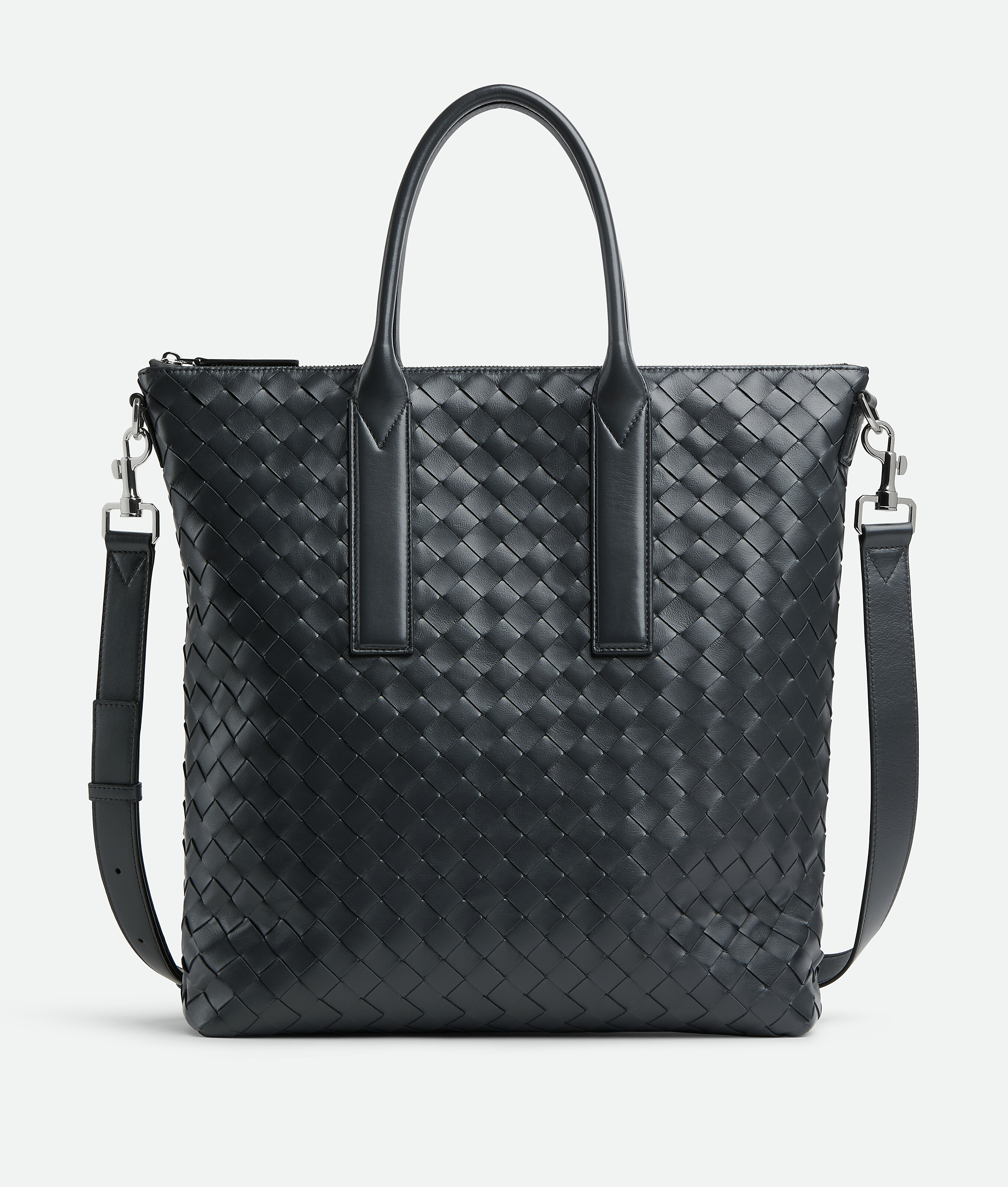Bottega Veneta Intrecciato Zipped North-south Tote - Ardoise - Man