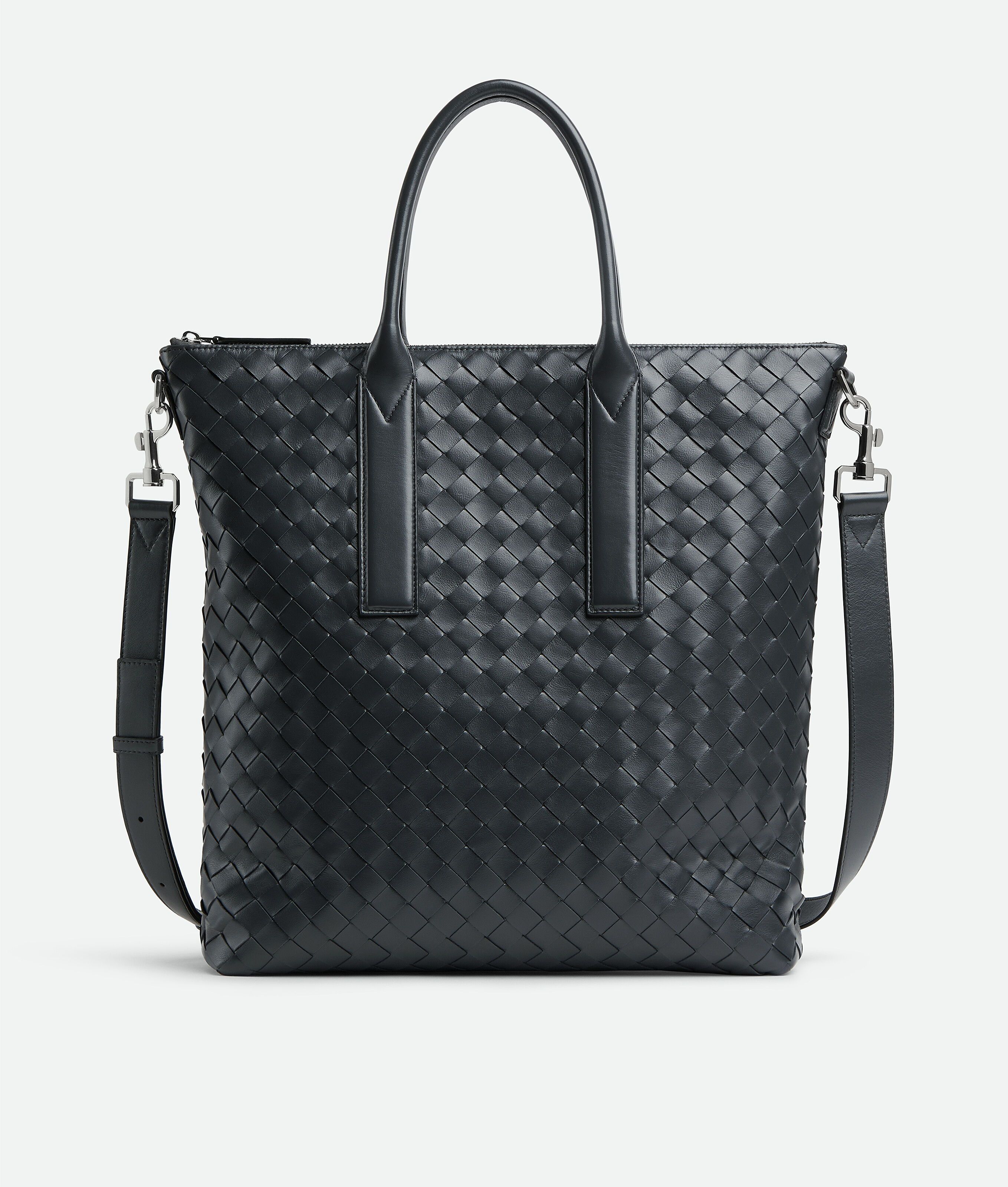 Intrecciato Zipped North-South Tote