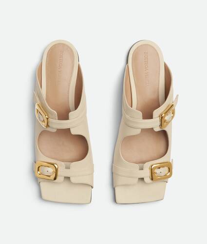 Stretch Buckle Flat Mule