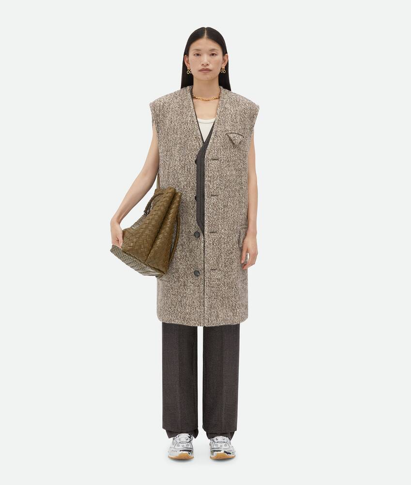 Display a large version of the product image 1 - Multicolour Wool Felt Gilet Coat