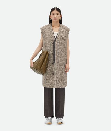 Display a large version of the product image 1 - Multicolor Wool Felt Gilet Coat