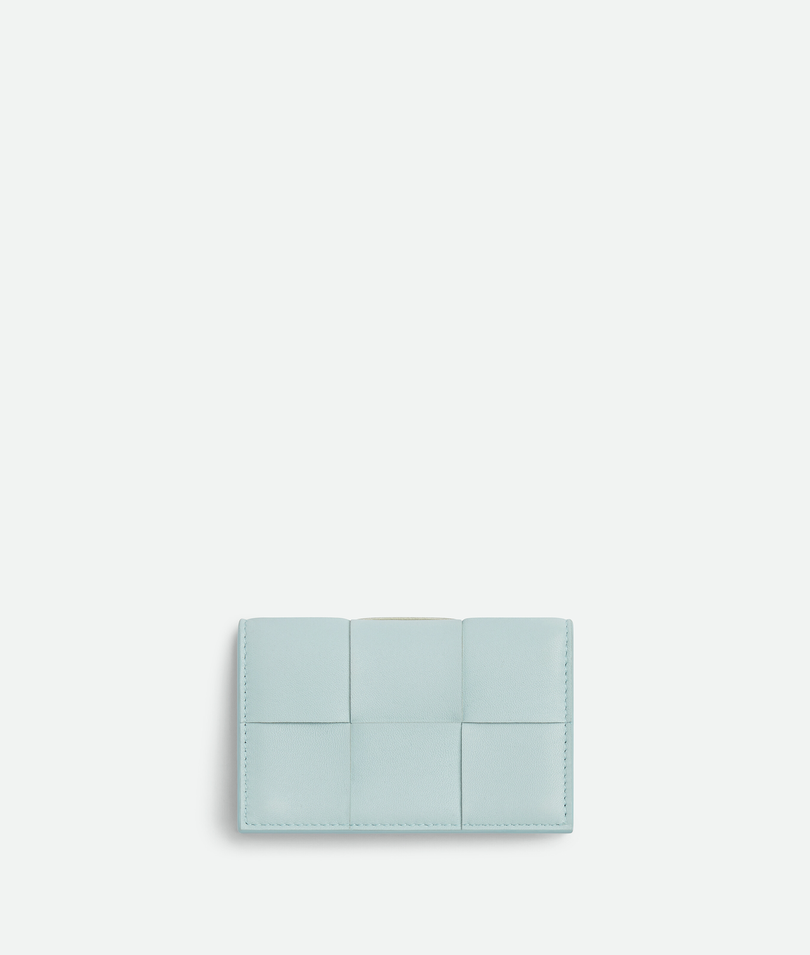 Shop Bottega Veneta Cassette Business Card Case In Blue