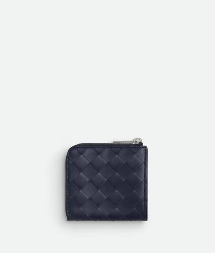 Intrecciato Square Zip Around Wallet