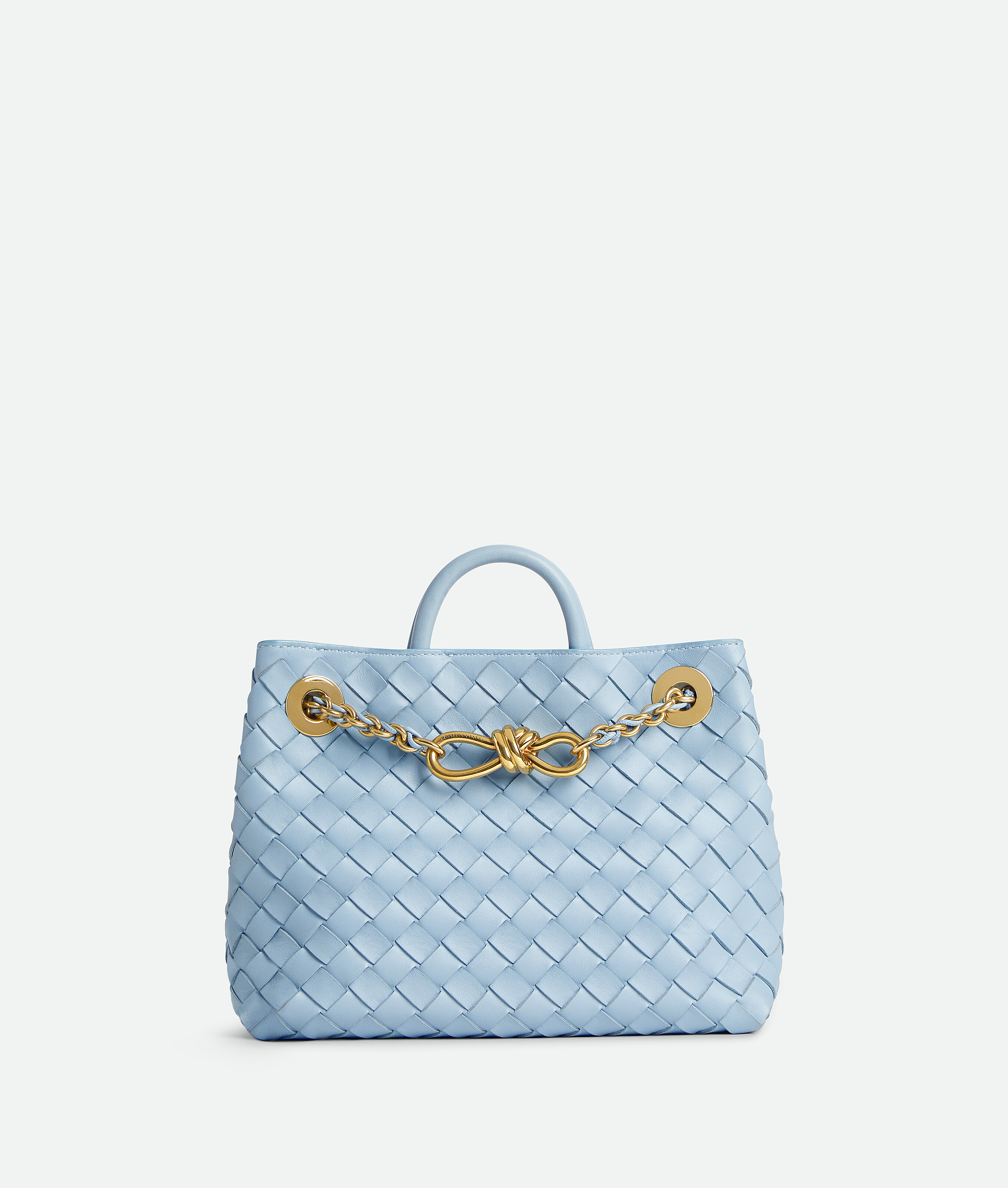 Bottega Veneta Small Andiamo With Chain - Ice - Woman