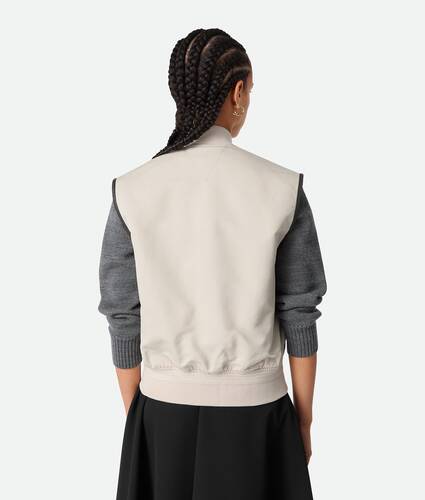 Silk And Cotton Twill Gilet