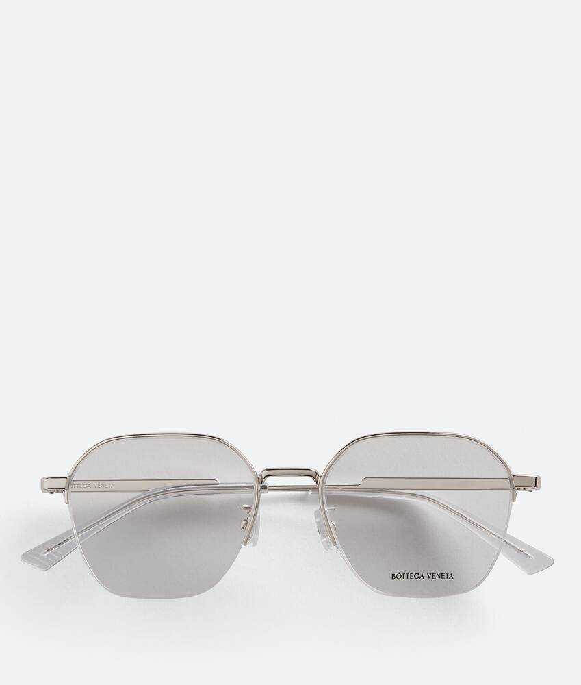 Ein größeres Bild des Produktes anzeigen 1 - Classic Metal Brille mit halbrandlosen Panthos Gläsern