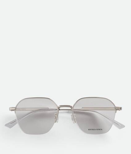Ein größeres Bild des Produktes anzeigen 1 - Classic Metal Brille mit halbrandlosen Panthos Gläsern