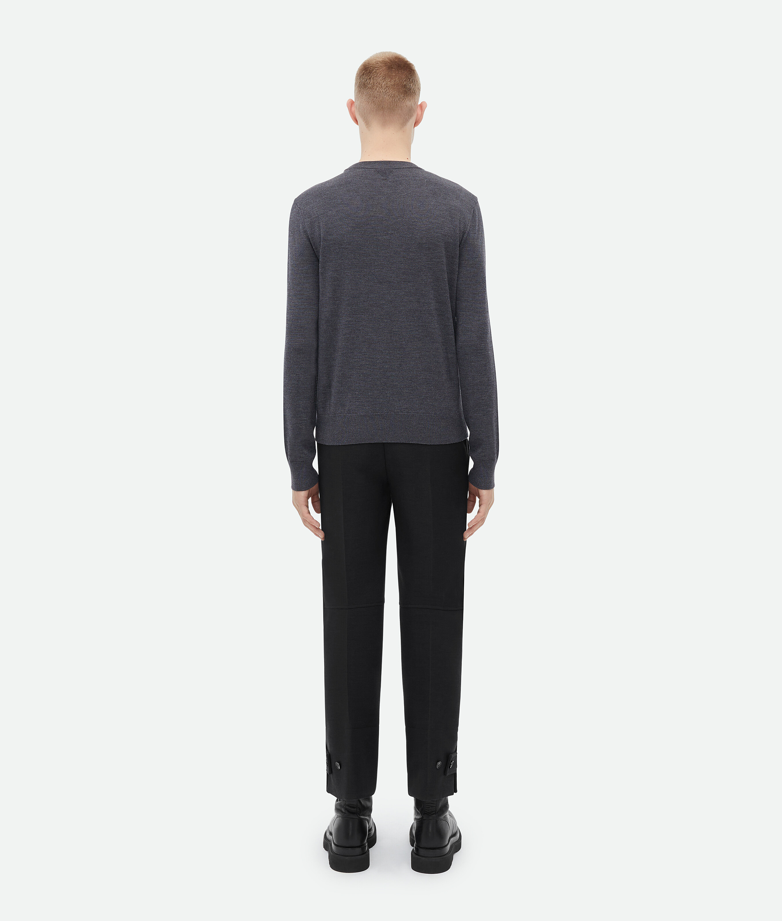 Bottega Veneta Wool Jumper In Grey