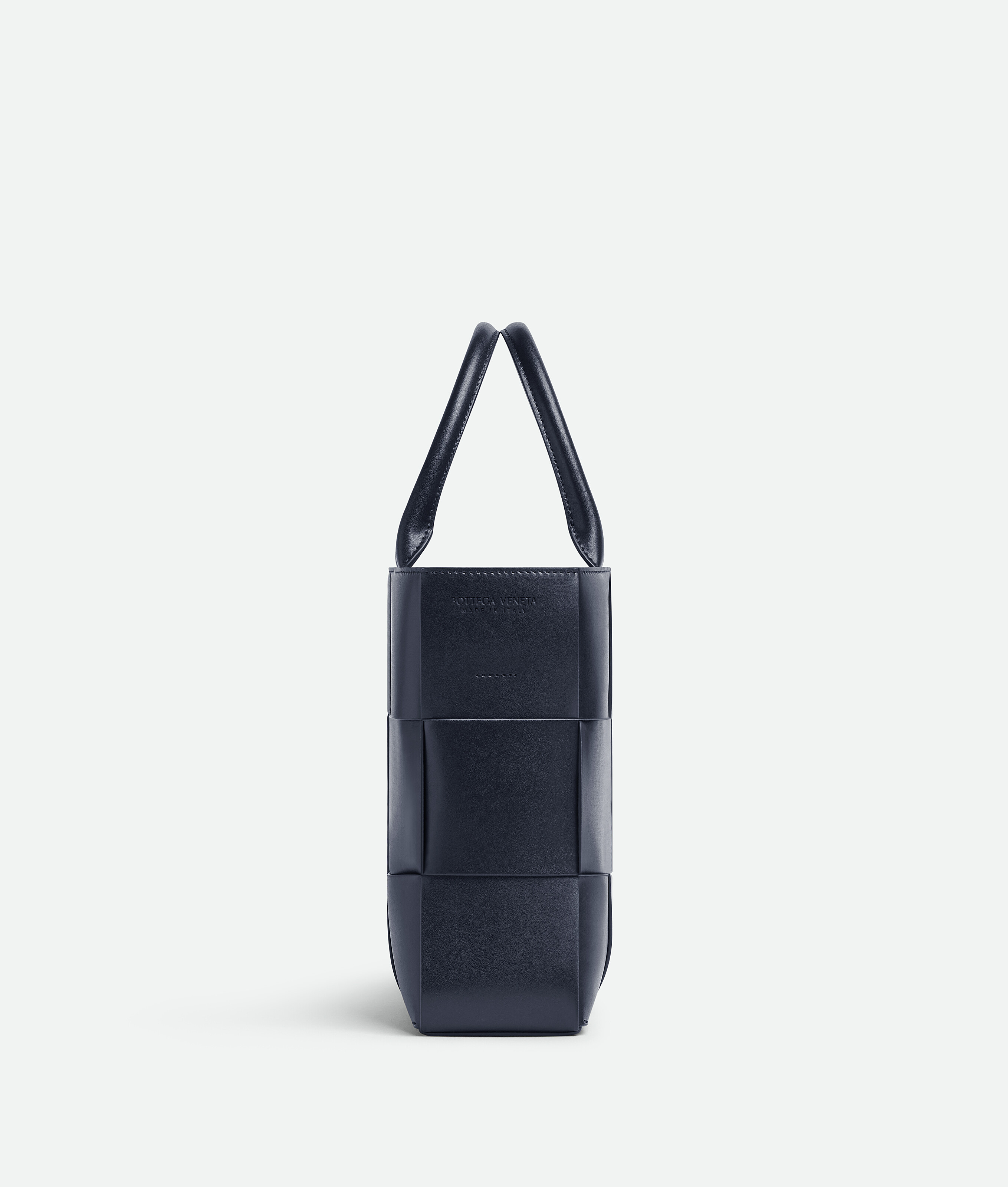 Shop Bottega Veneta Small Arco Tote Bag With Strap In Blue