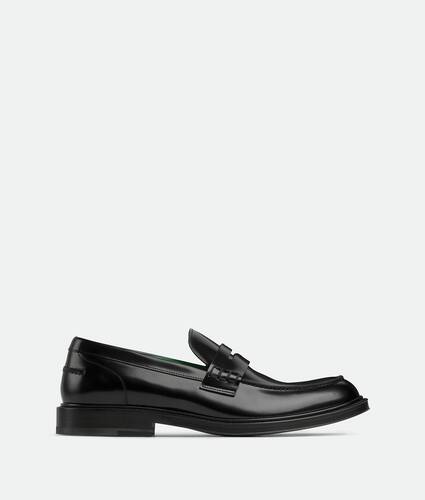 Mens Shoes Slip-on shoes Slippers Bottega Veneta Intrecciato Leather Loafers in Black for Men 