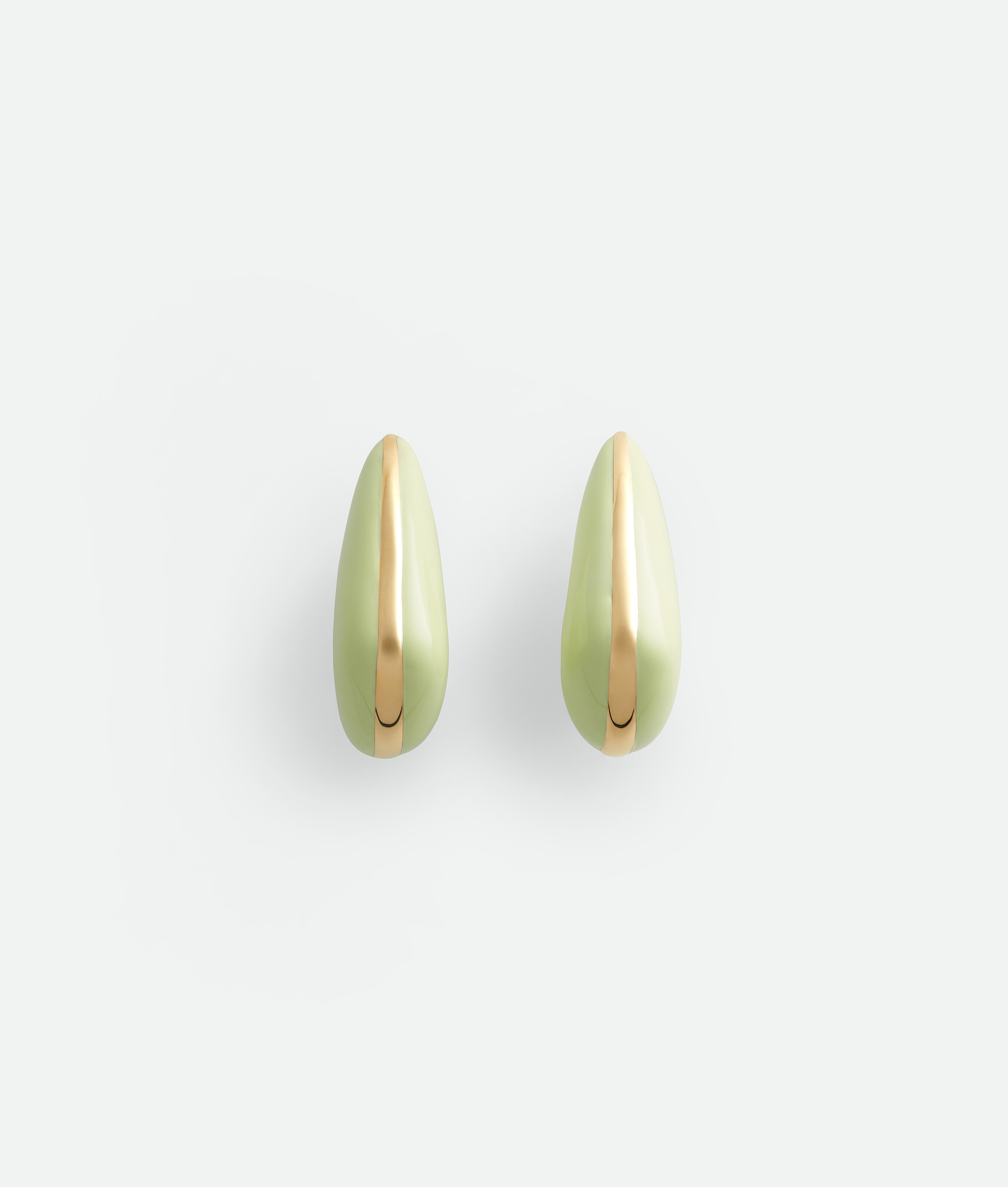 Bottega Veneta Sterling Silver Earrings In Ice Cream