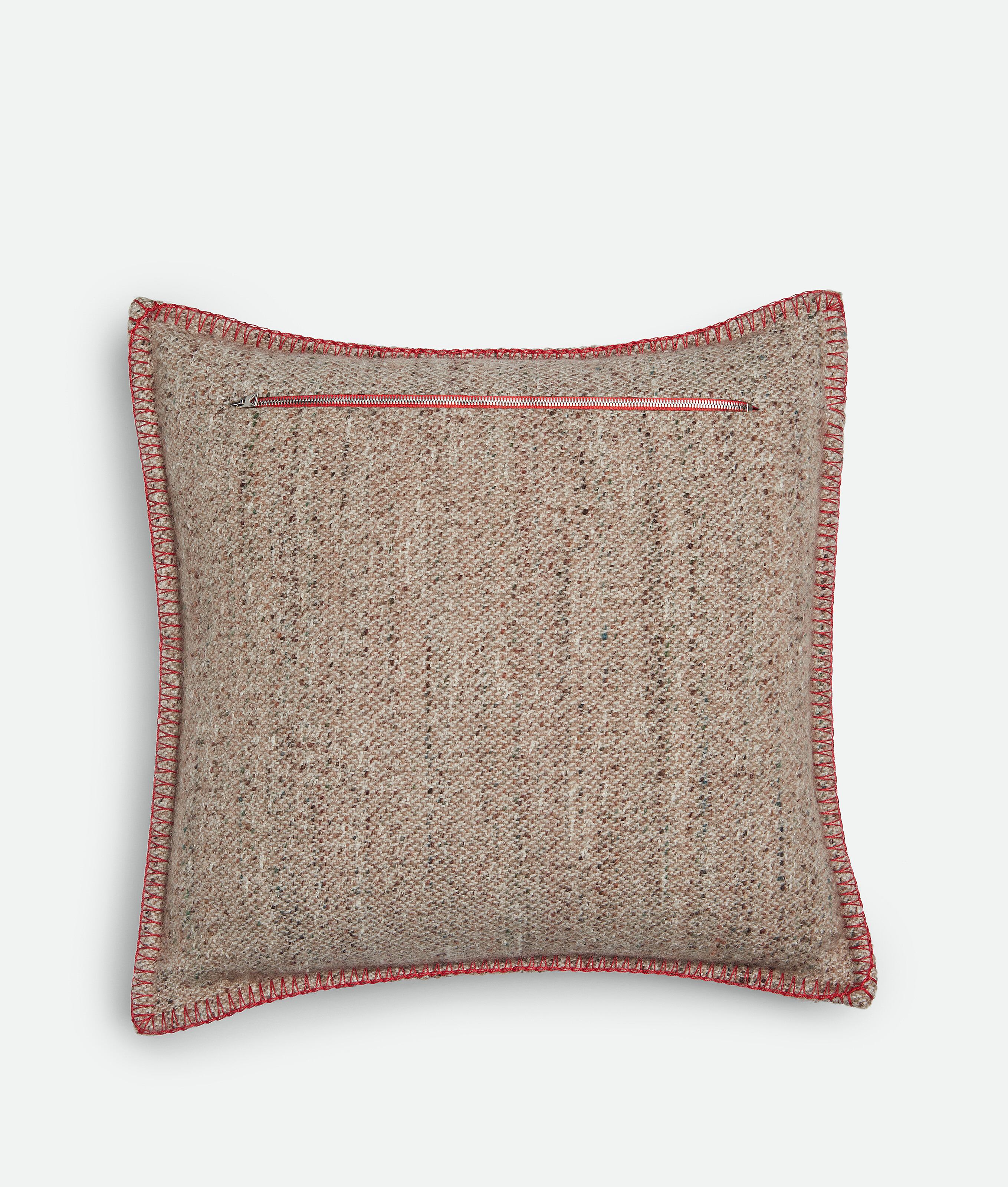 Shop Bottega Veneta Tweed Cushion In Brown