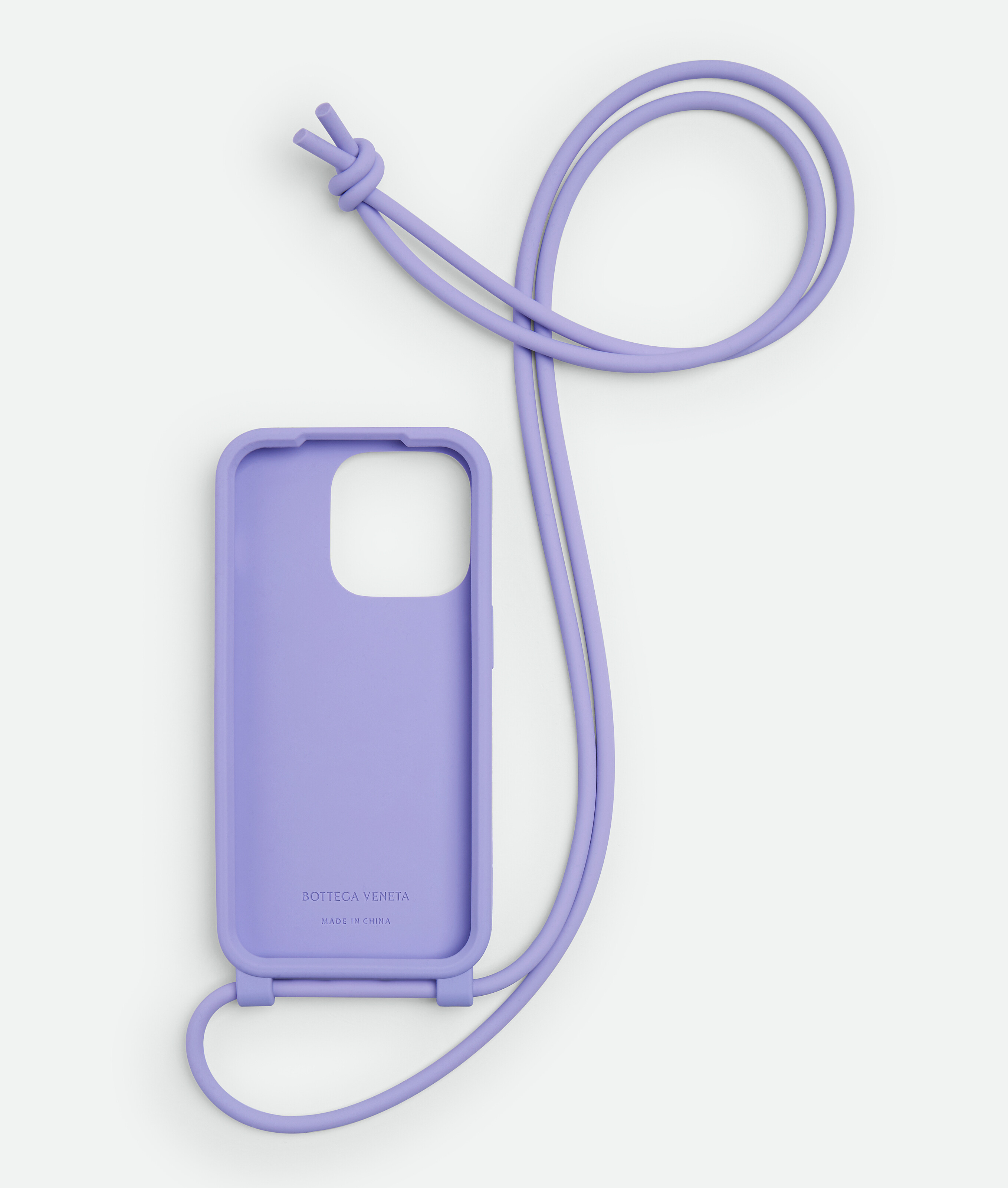 Shop Bottega Veneta Iphone 14 Pro Case On Strap In Purple