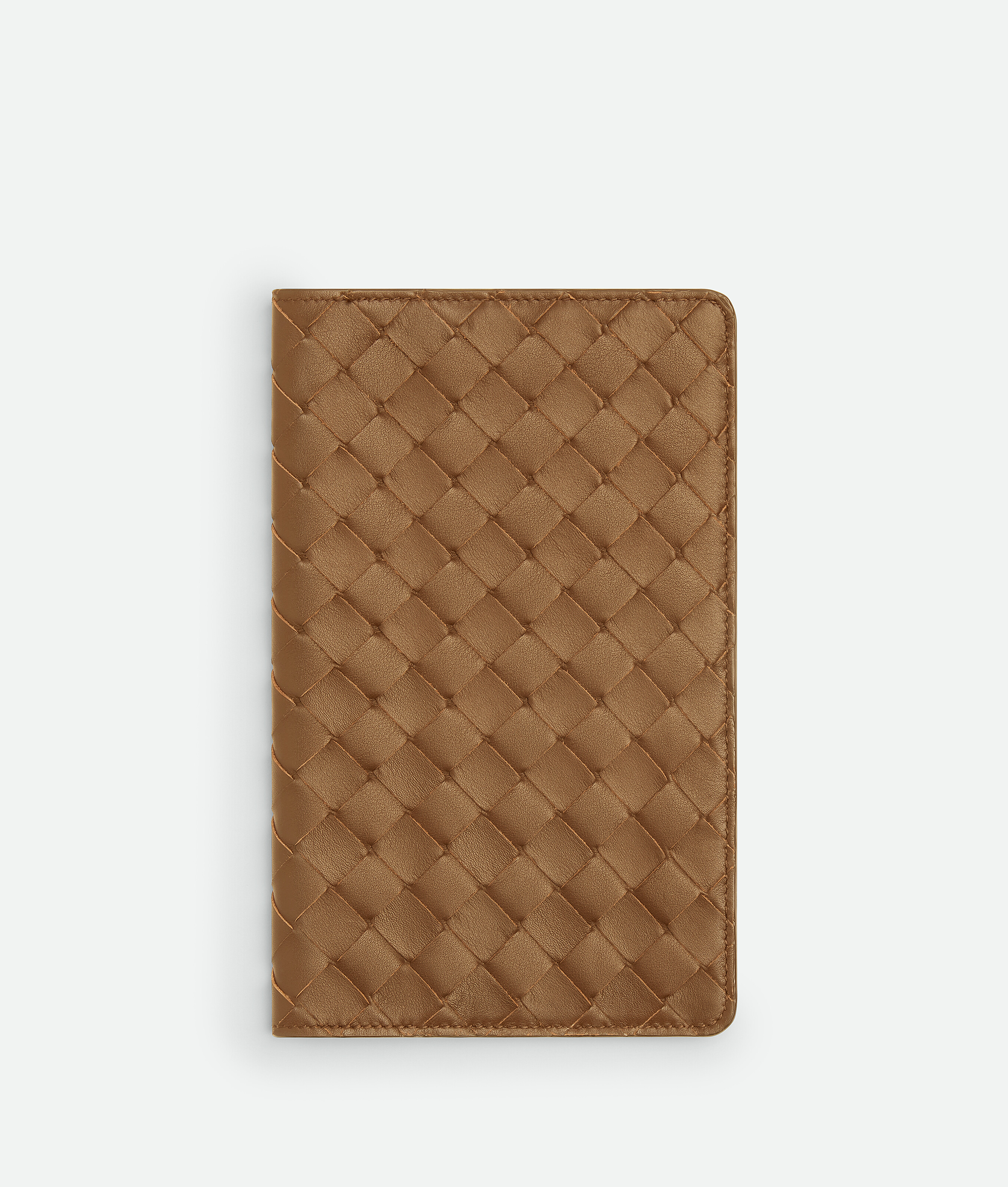 Bottega Veneta Medium Intrecciato Notebook Cover In Brown
