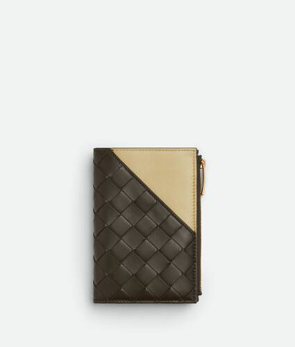 Intrecciato Diagonal Medium Bi-Fold Wallet