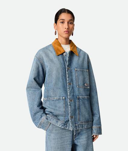 Ein größeres Bild des Produktes anzeigen 1 - Vintage Indigo Jeansjacke