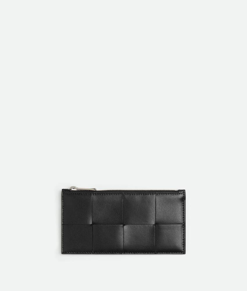 Bottega Veneta® Men's Slim Cassette Long Wallet in Black. Shop 