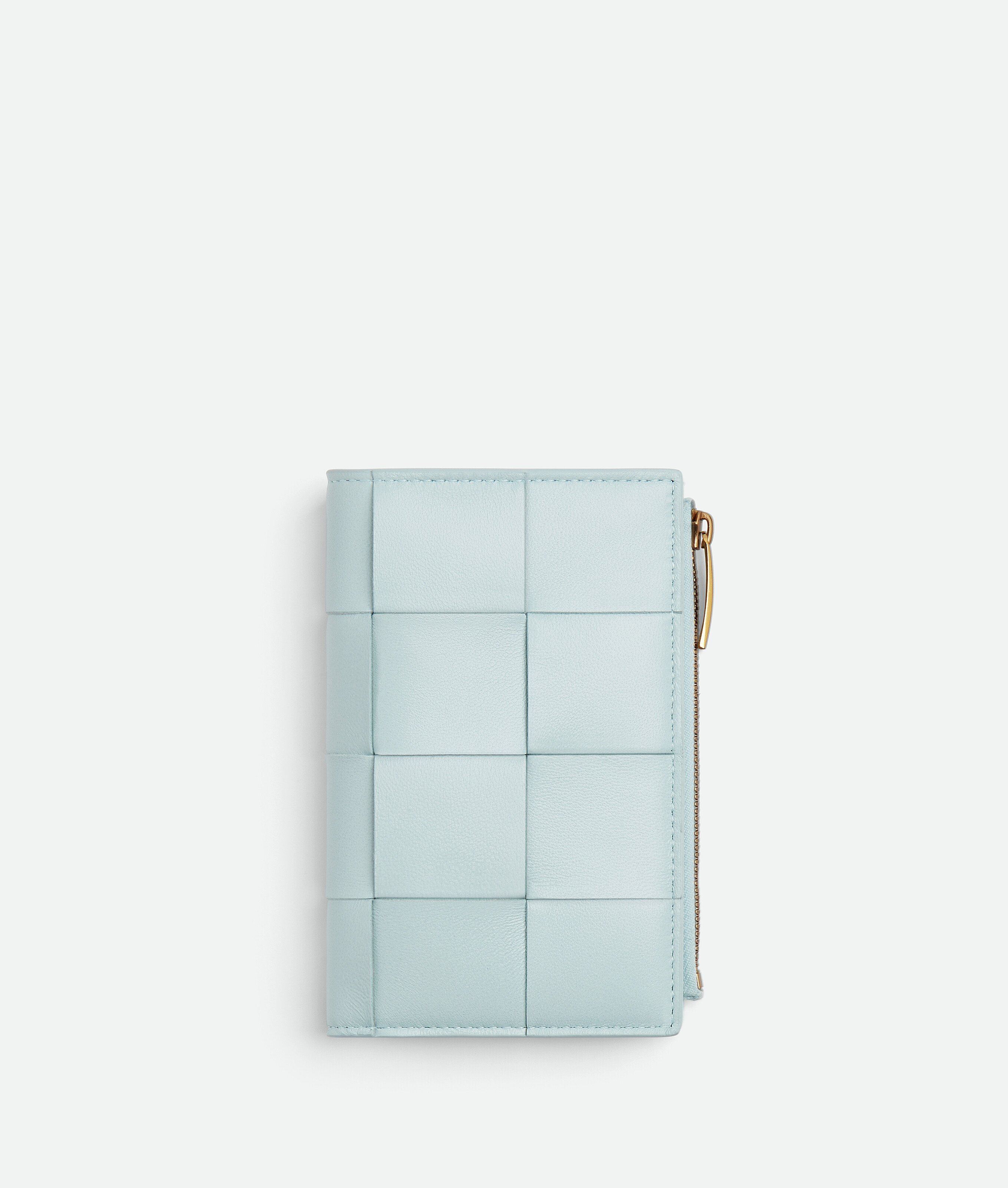 Bottega Veneta Medium Cassette Bi-fold Zip Wallet In Blue