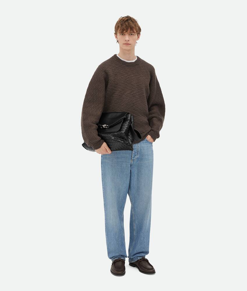 Men's Andiamo Messenger in Black Bottega Veneta US
