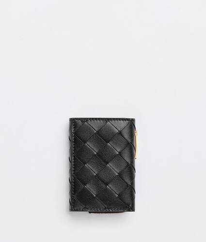 Ein größeres Bild des Produktes anzeigen 1 - Kleines Intrecciato Tri-Fold Portemonnaie Mit Zip