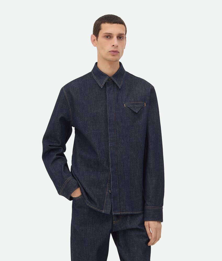 Ein größeres Bild des Produktes anzeigen 1 - Indigo Jeanshemd