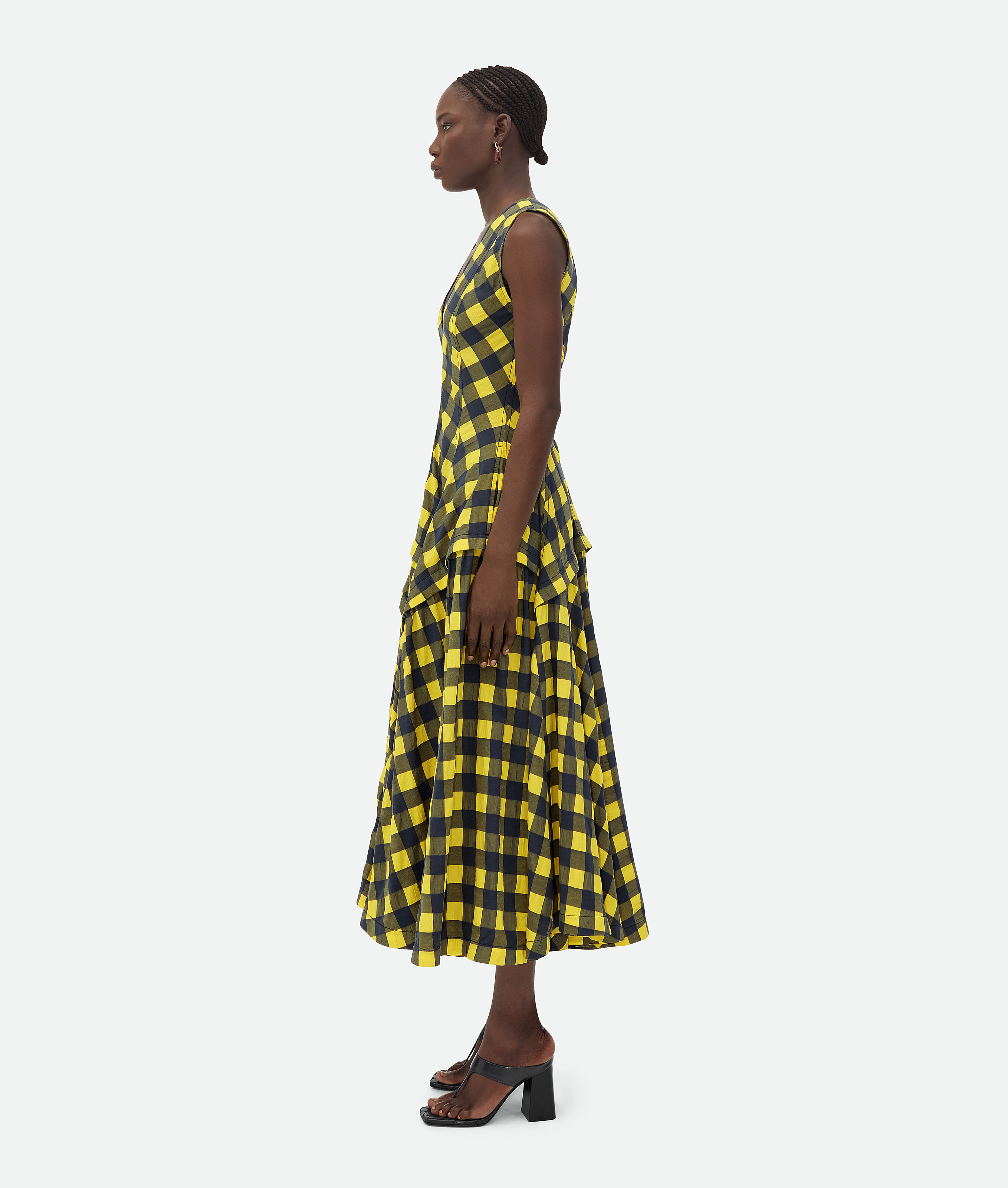 BOTTEGA VENETA ROBE EN COTON VICHY